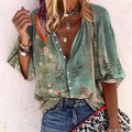 Maria | Blouse pour femmes avec motif floral et boutons