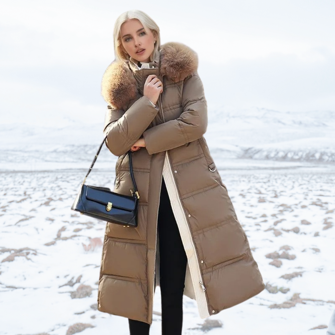 Lucia | Designer Vinter Parka Avec Capuche en Fourrure Synthétique