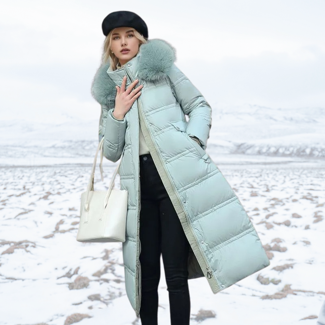 Lucia | Designer Vinter Parka Avec Capuche en Fourrure Synthétique