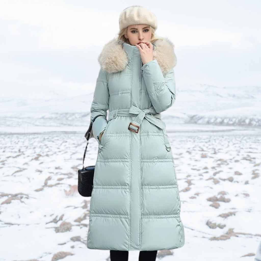 Lucia | Designer Vinter Parka Avec Capuche en Fourrure Synthétique