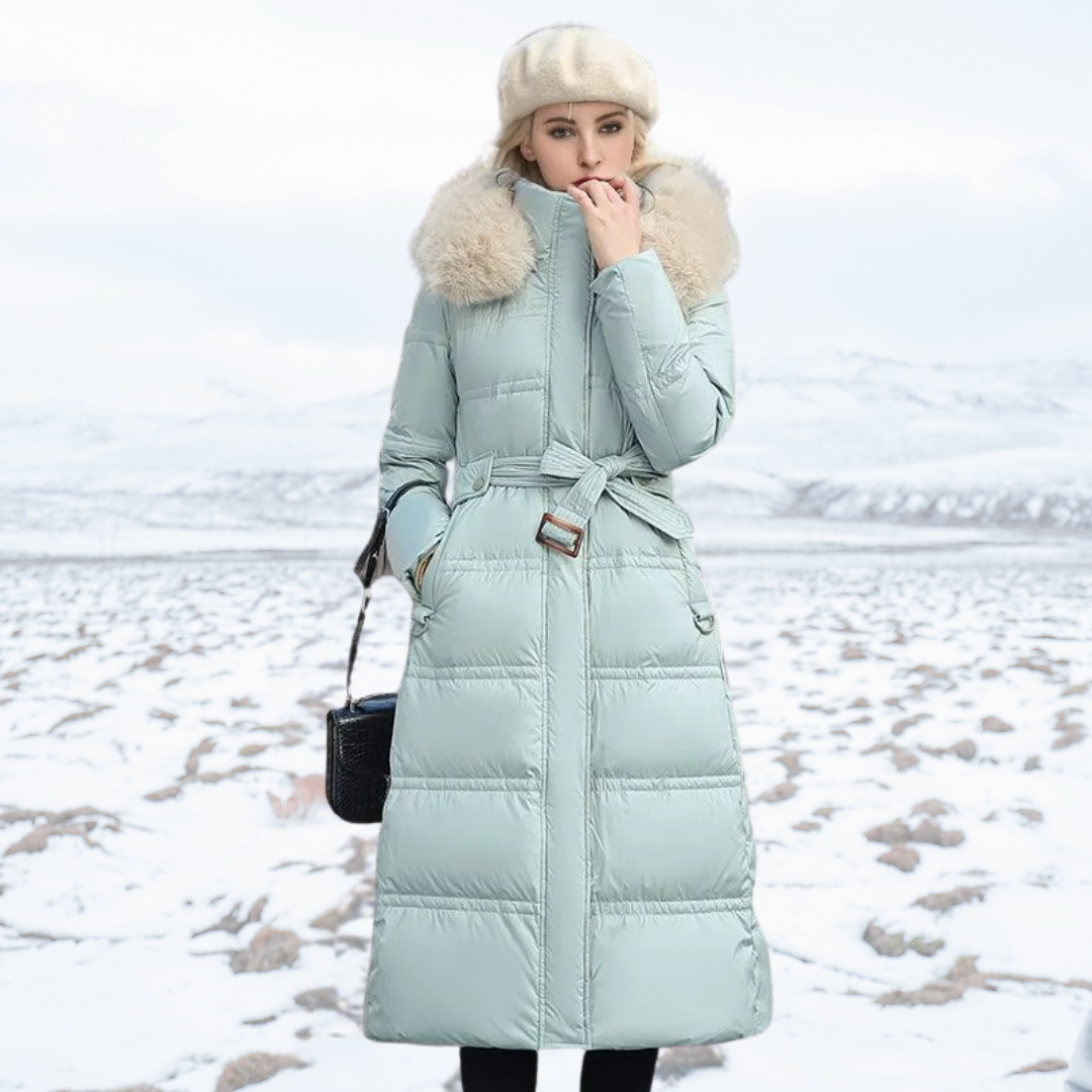 Lucia | Designer Vinter Parka Avec Capuche en Fourrure Synthétique