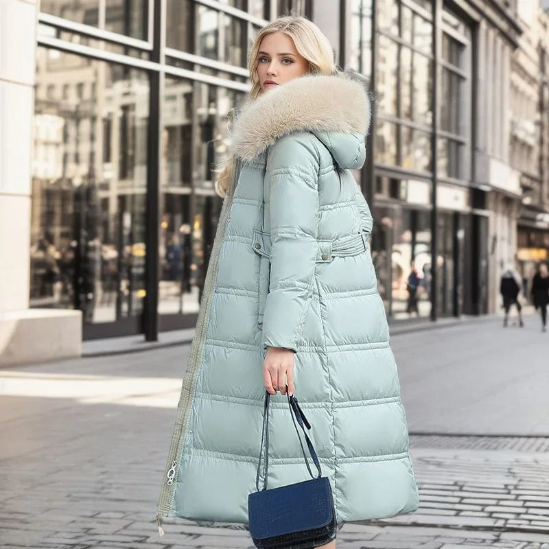 Lucia | Designer Vinter Parka Avec Capuche en Fourrure Synthétique