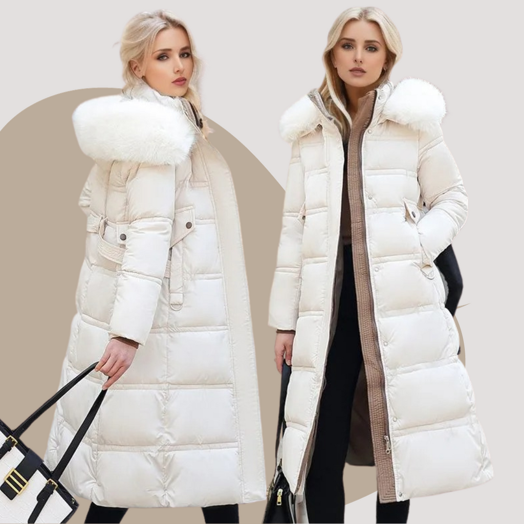 Lucia | Designer Vinter Parka Avec Capuche en Fourrure Synthétique