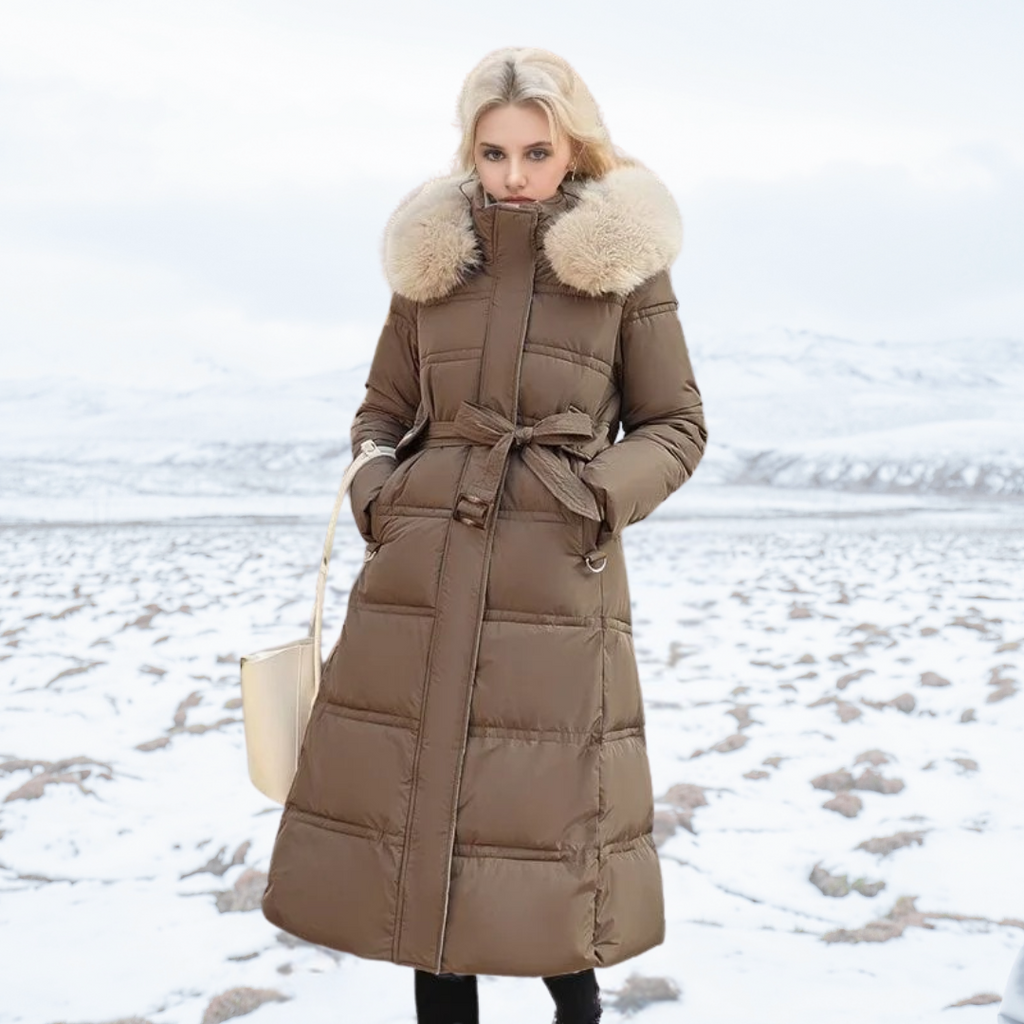Lucia | Designer Vinter Parka Avec Capuche en Fourrure Synthétique