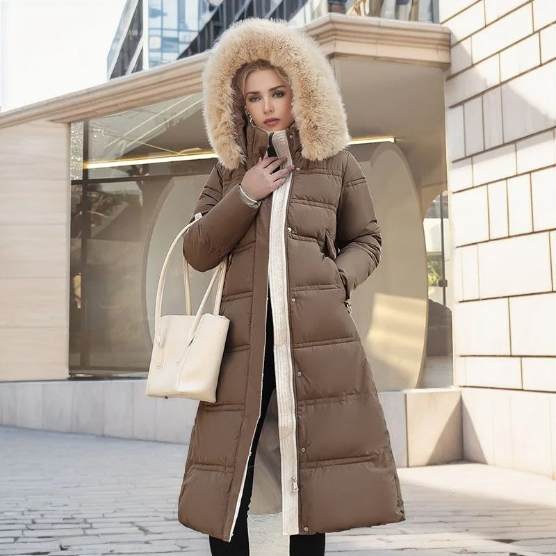 Lucia | Designer Vinter Parka Avec Capuche en Fourrure Synthétique