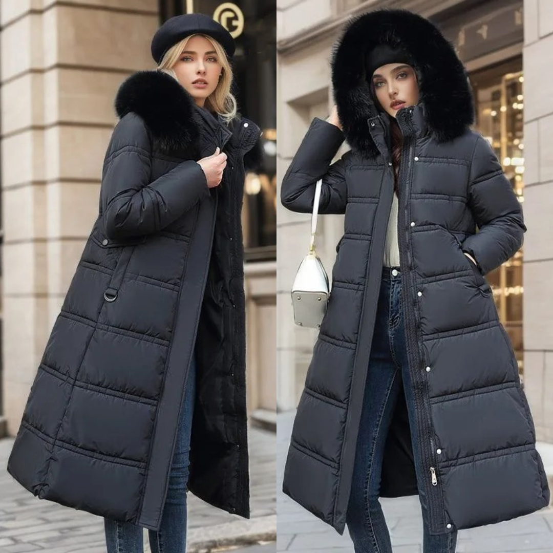 Lucia | Designer Vinter Parka Avec Capuche en Fourrure Synthétique