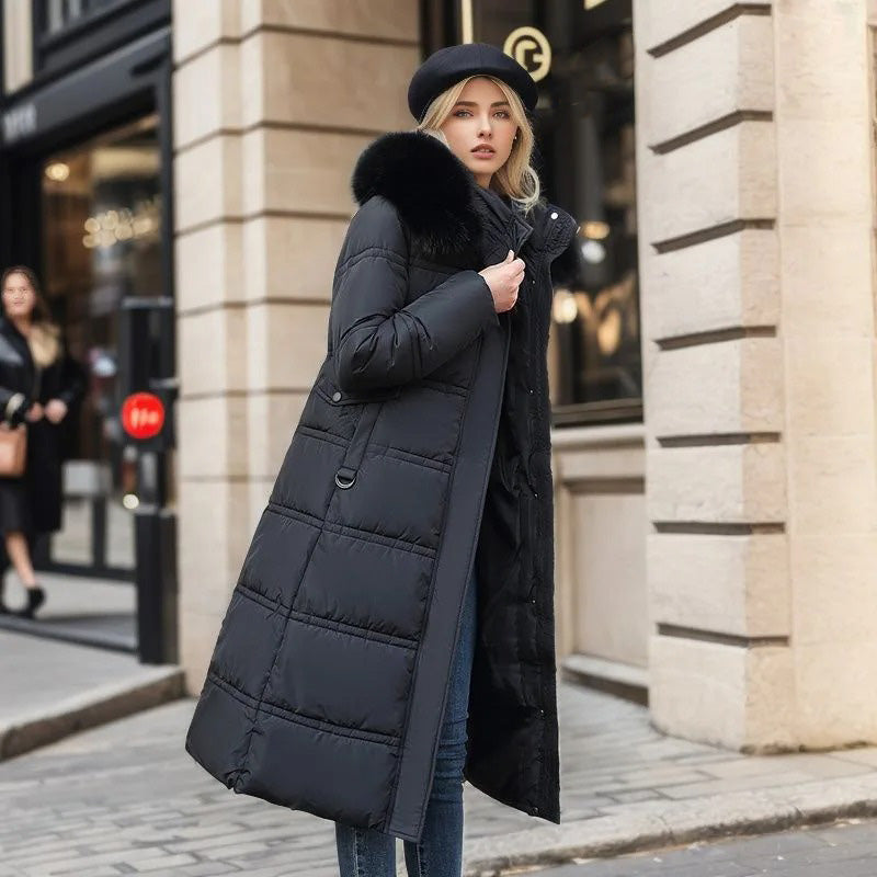 Lucia | Designer Vinter Parka Avec Capuche en Fourrure Synthétique