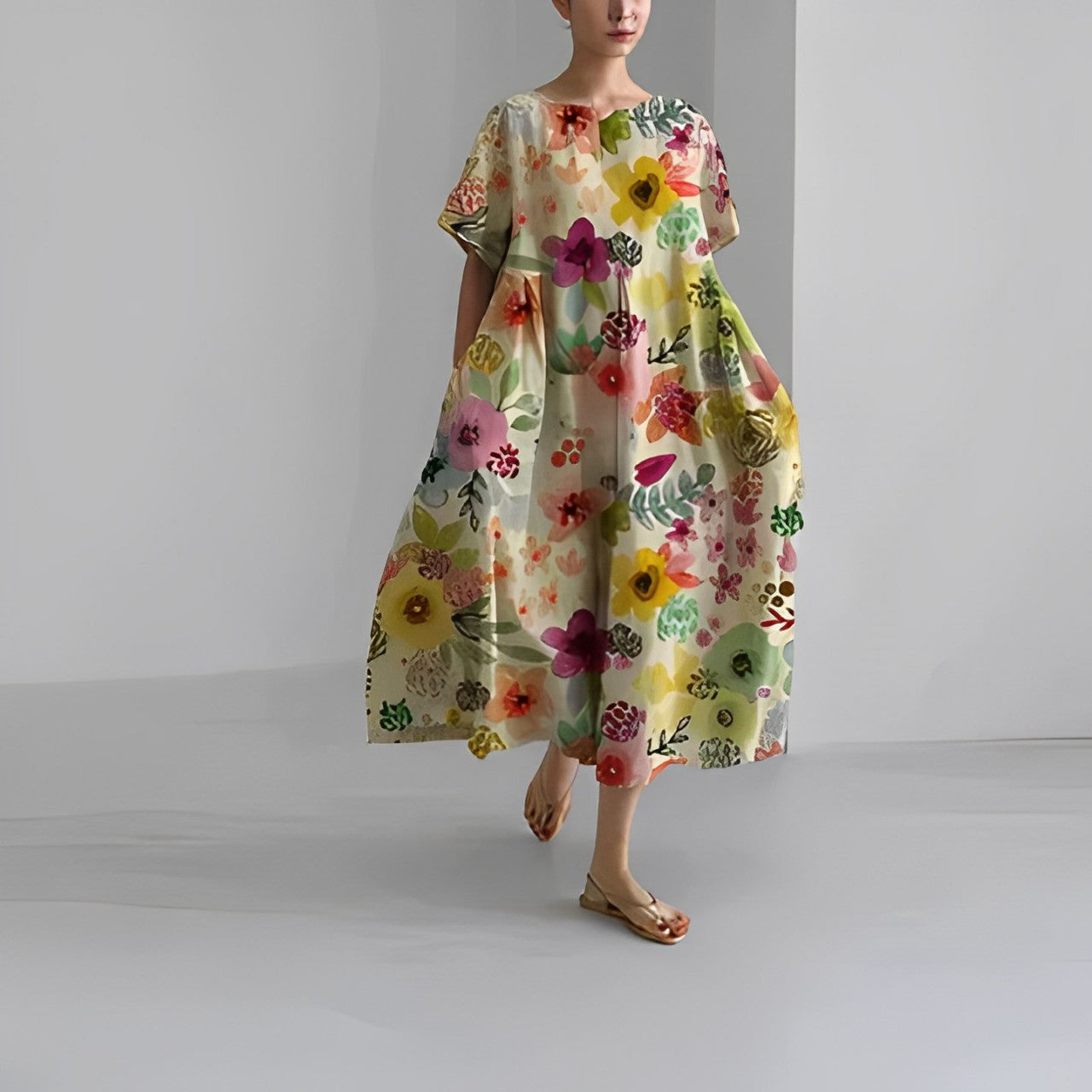 Amalia™ - Magnifique robe fleurie pour femmes