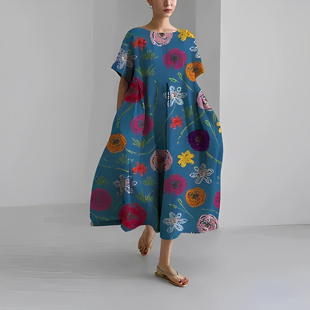 Amalia™ - Magnifique robe fleurie pour femmes