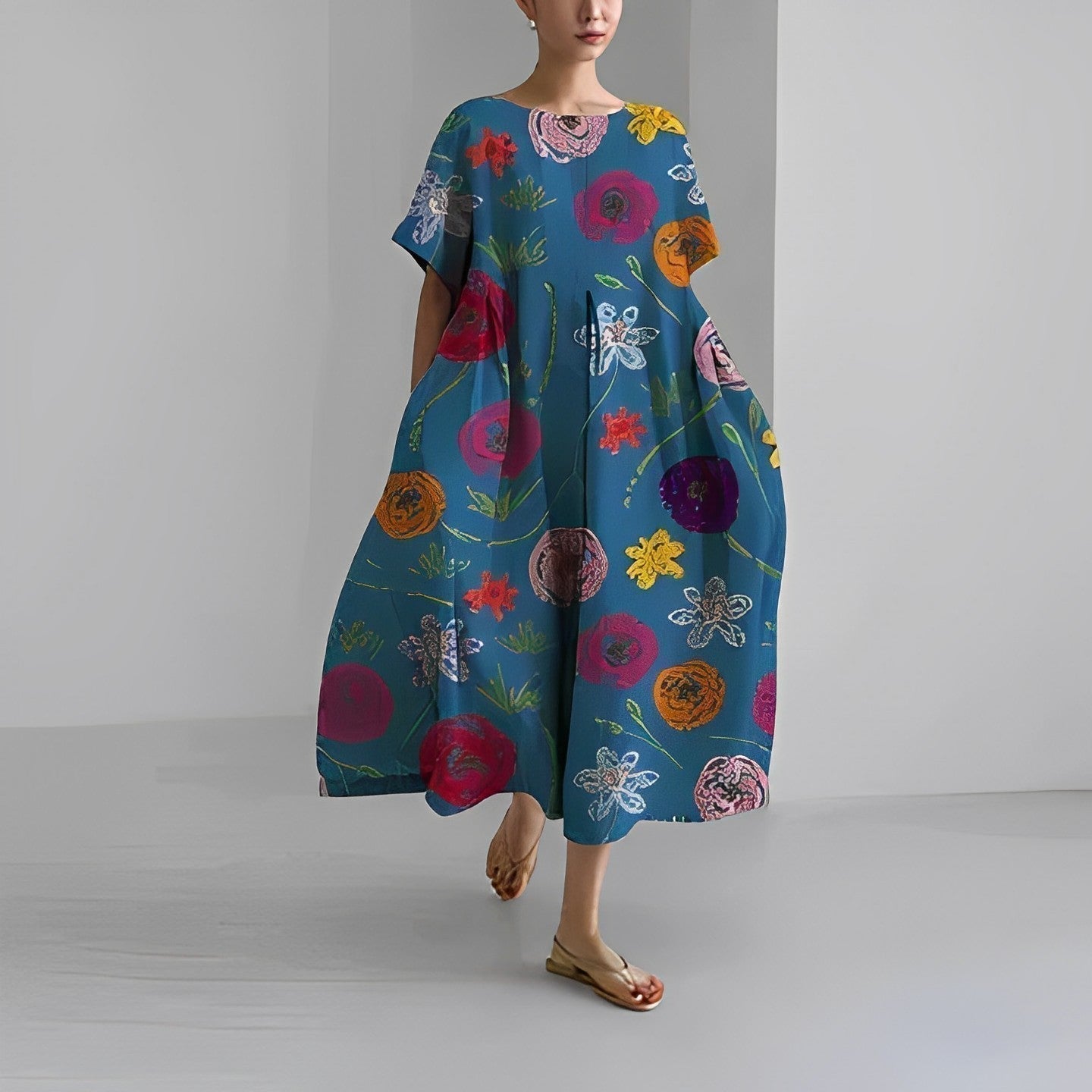 Amalia™ - Magnifique robe fleurie pour femmes