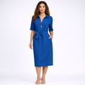 Debbie - Robe midi ajustée à lacets