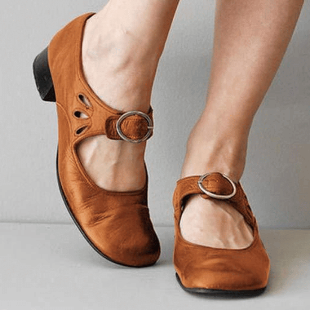 Sandale en cuir pour femmes | Bandeau réglable et maintien confortable