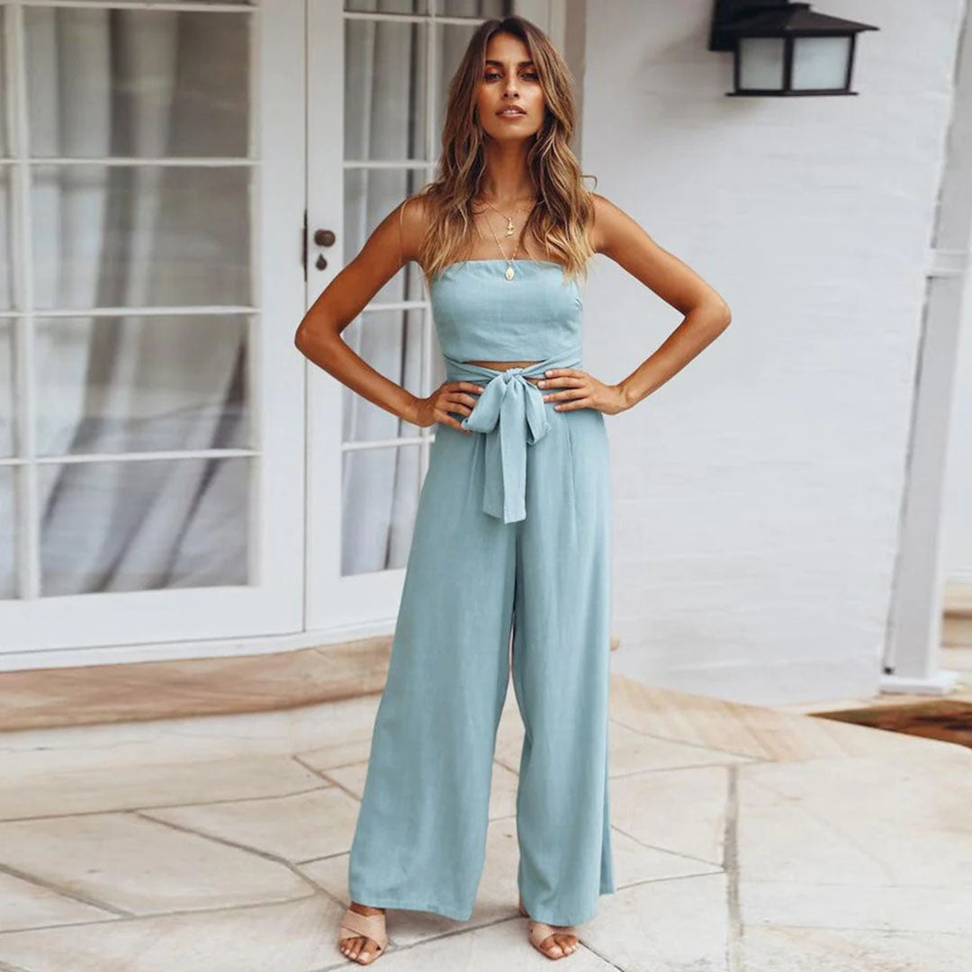 Combinaison Bandeau Avec Détails De Sangles Pour Femmes | Idéale Pour Soirées Et Événements