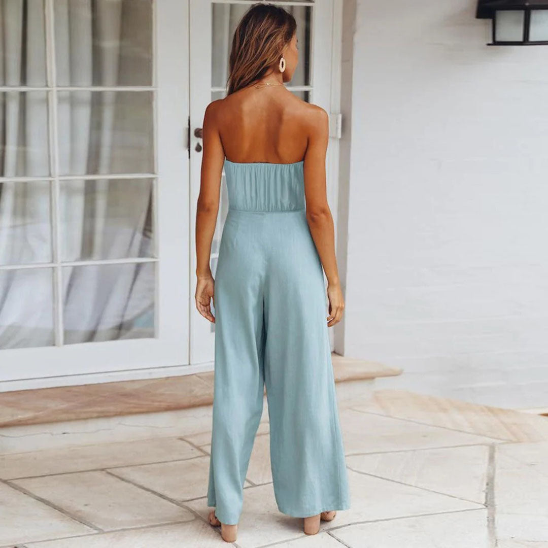 Combinaison Bandeau Avec Détails De Sangles Pour Femmes | Idéale Pour Soirées Et Événements