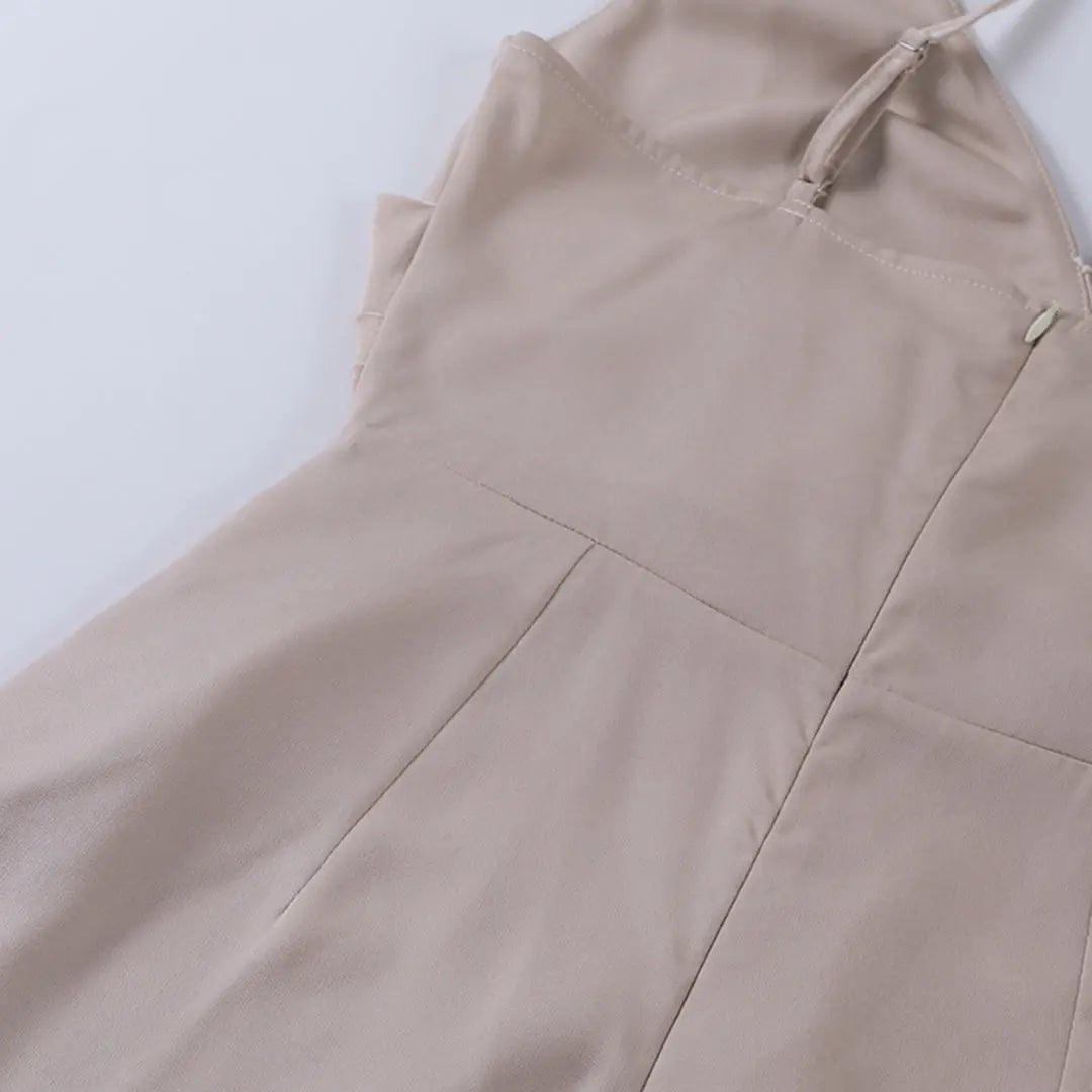 Robe Maxi d'Été pour Femmes | Effet Satin & Fente Haute