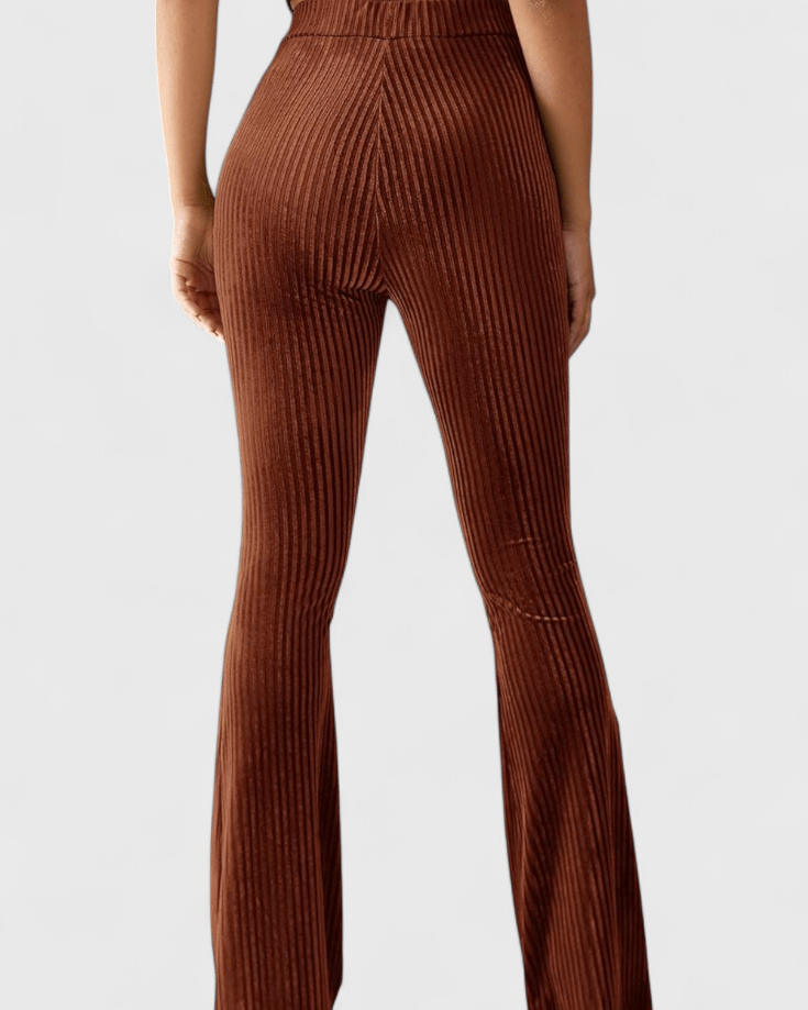 Pantalons Évasés en Velours Élégants – Silhouette Séduisante et Confort Inégalé