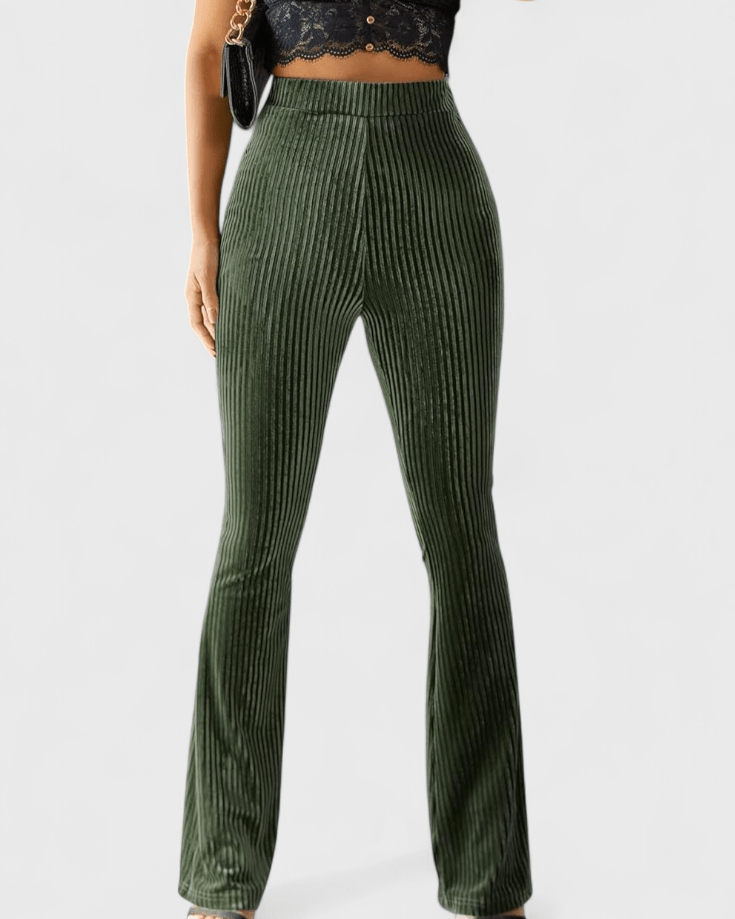 Pantalons Évasés en Velours Élégants – Silhouette Séduisante et Confort Inégalé