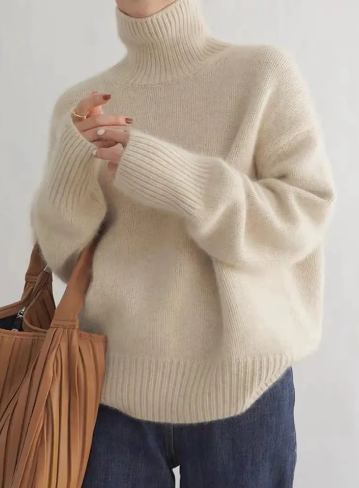 Valentina | Pull à col roulé élégant et confortable pour femmes