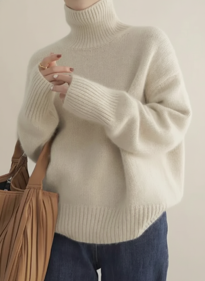 Valentina | Pull à col roulé élégant et confortable pour femmes