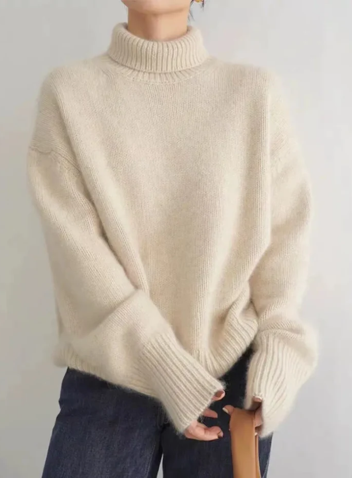 Valentina | Pull à col roulé élégant et confortable pour femmes