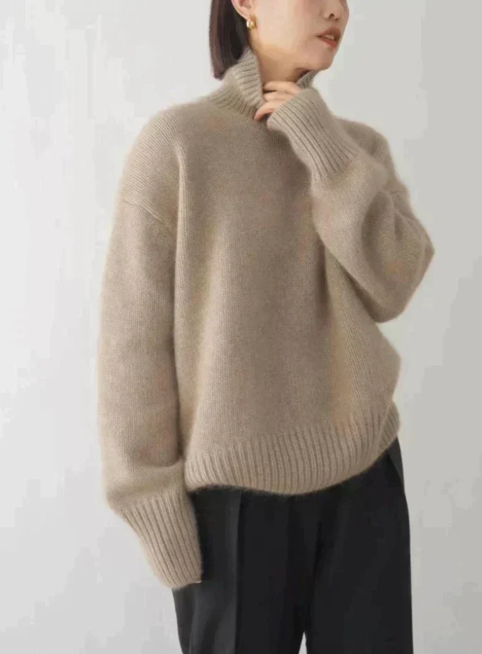 Valentina | Pull à col roulé élégant et confortable pour femmes
