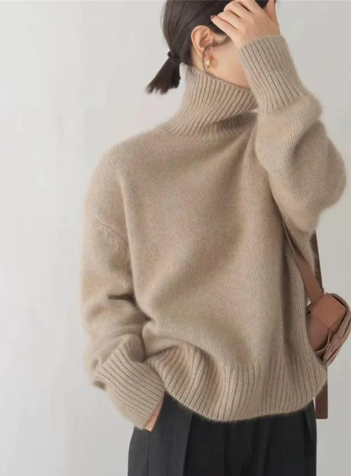 Valentina | Pull à col roulé élégant et confortable pour femmes