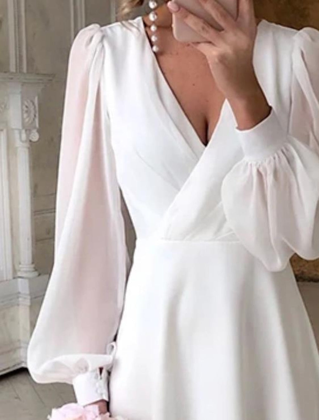 Robe de mariée midi élégante pour femmes