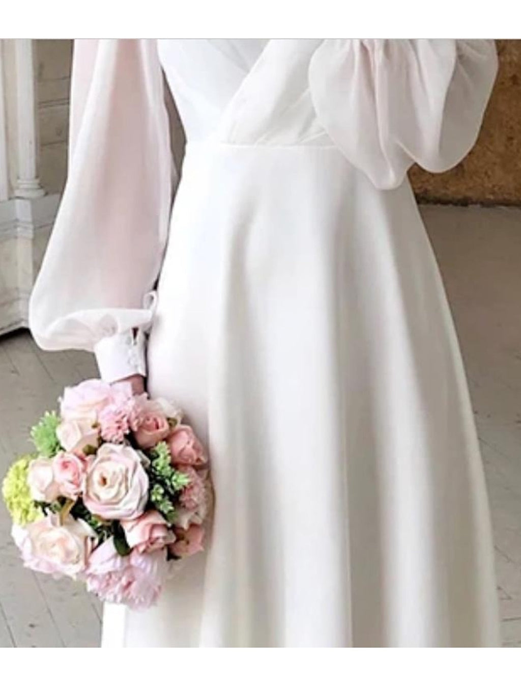 Robe de mariée midi élégante pour femmes