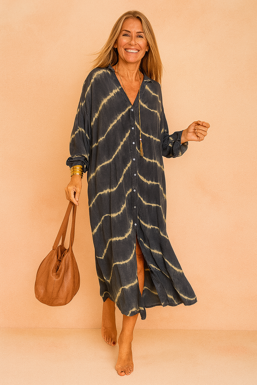 Robe Maxi Imprimée Florale à Col V | Style Estival Sans Effort