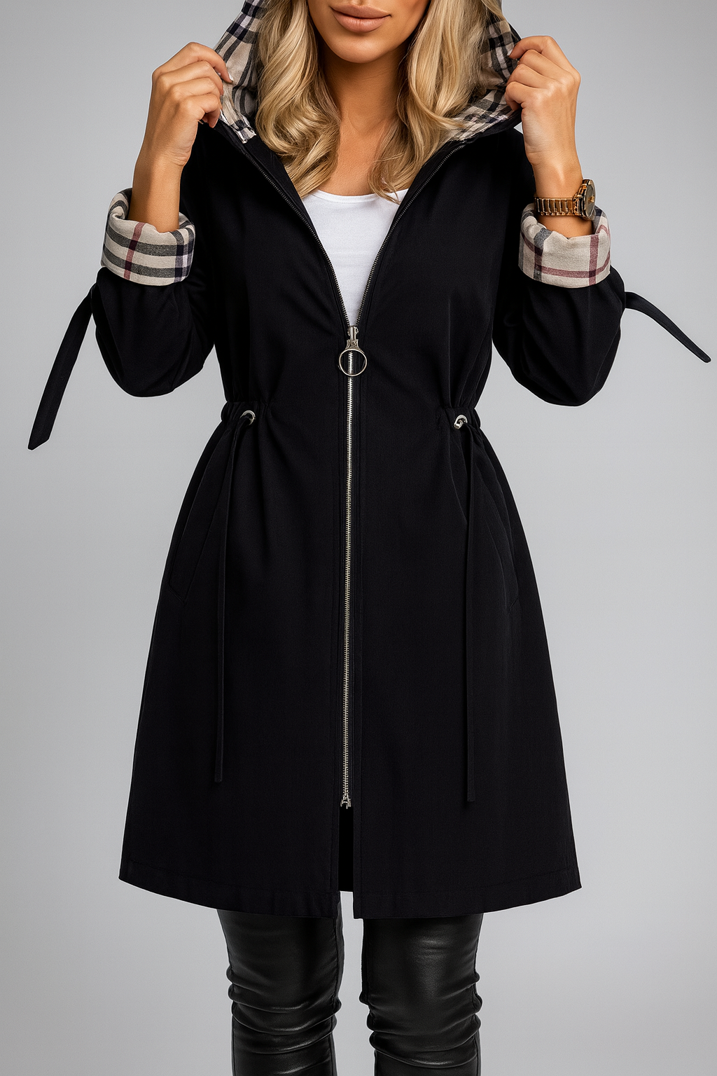 Manteau Élégant pour Femmes | Fermeture Éclair Pratique et Chaleur
