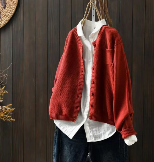 Katharina | Veste en tricot oversize décontractée et douillette