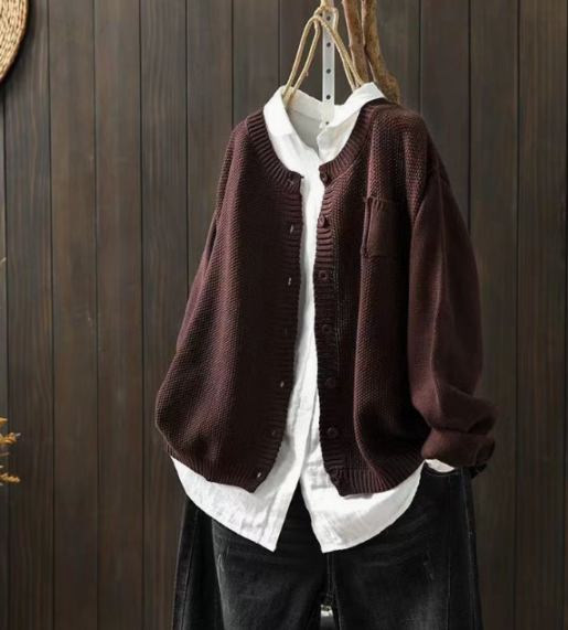 Katharina | Veste en tricot oversize décontractée et douillette