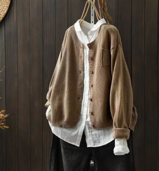 Katharina | Veste en tricot oversize décontractée et douillette