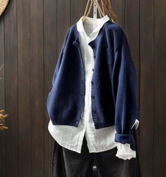 Katharina | Veste en tricot oversize décontractée et douillette
