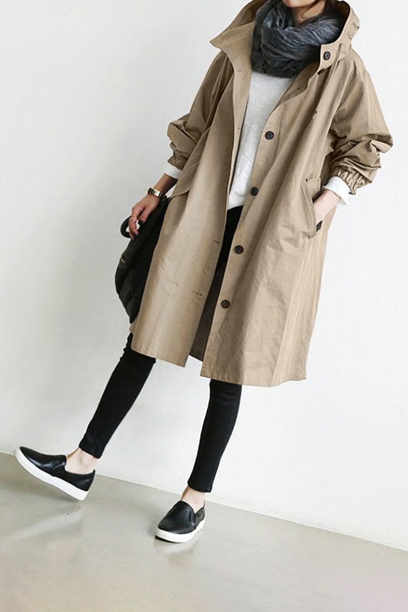 Astra| Manteau de pluie élégant avec capuche et style