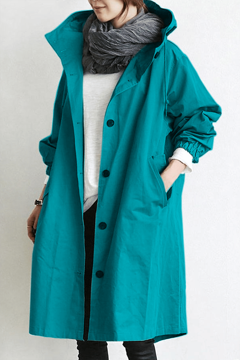 Astra| Manteau de pluie élégant avec capuche et style
