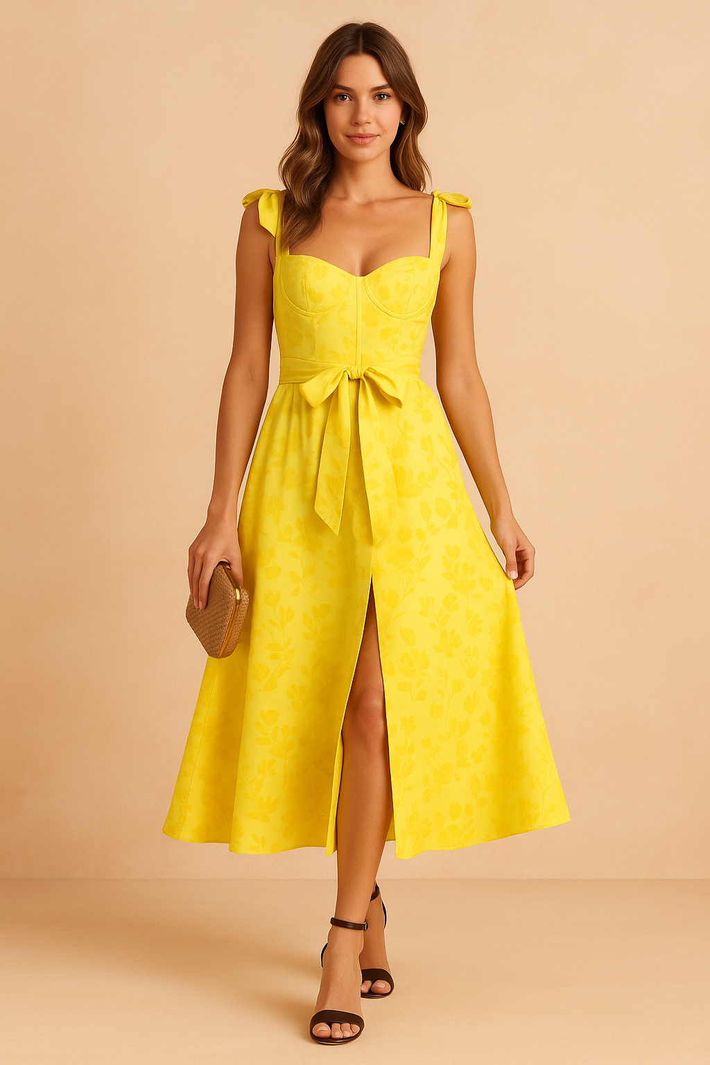 Robe d'été longue sans manches avec volants chic | Style d'été sans effort
