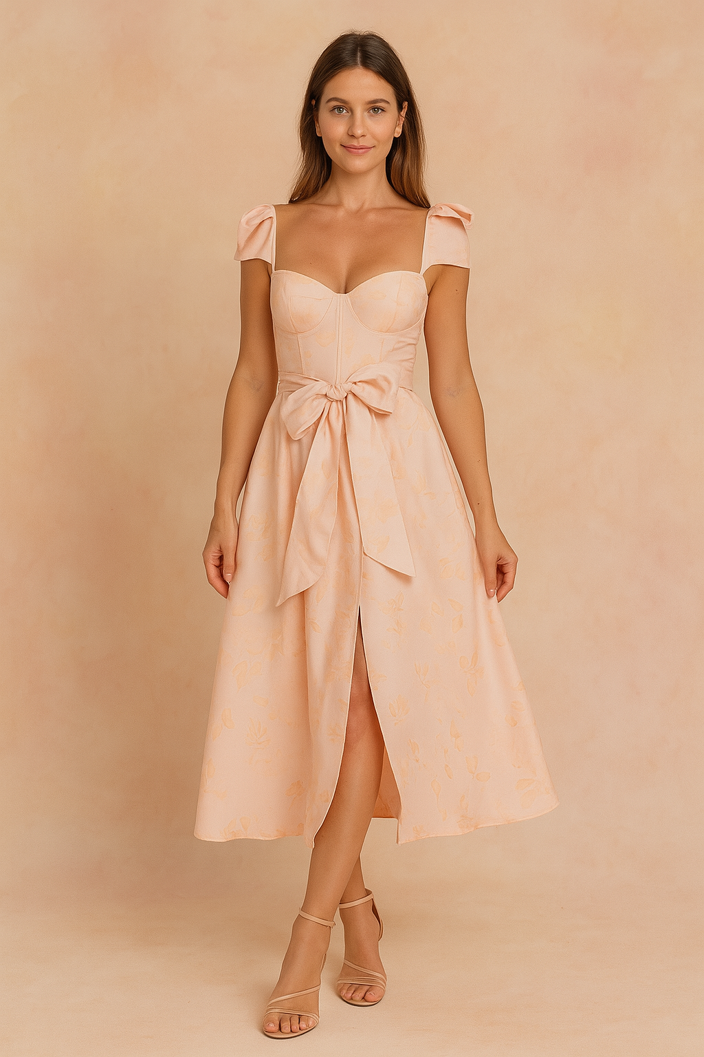 Robe d'été longue sans manches avec volants chic | Style d'été sans effort