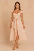 Robe d'été longue sans manches avec volants chic | Style d'été sans effort