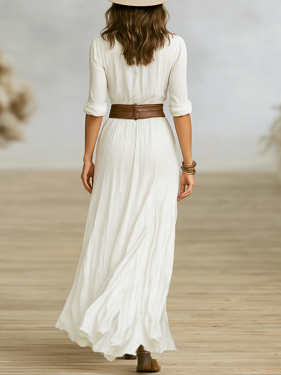 Robe Maxi Femme | Style Western & accentuation féminine de la taille