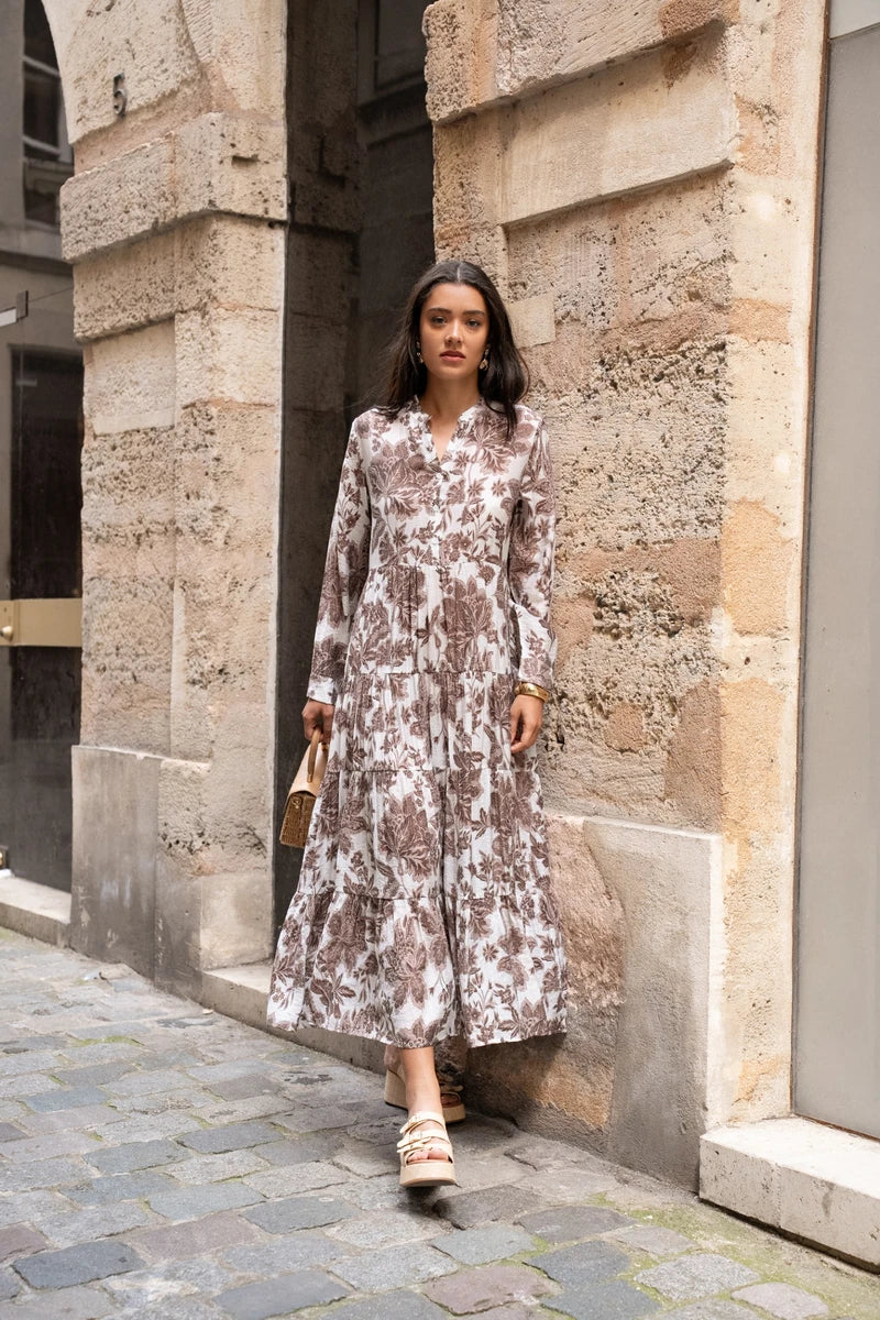 Robe Maxi Femme | Motif Floral & Style Boho Romantique