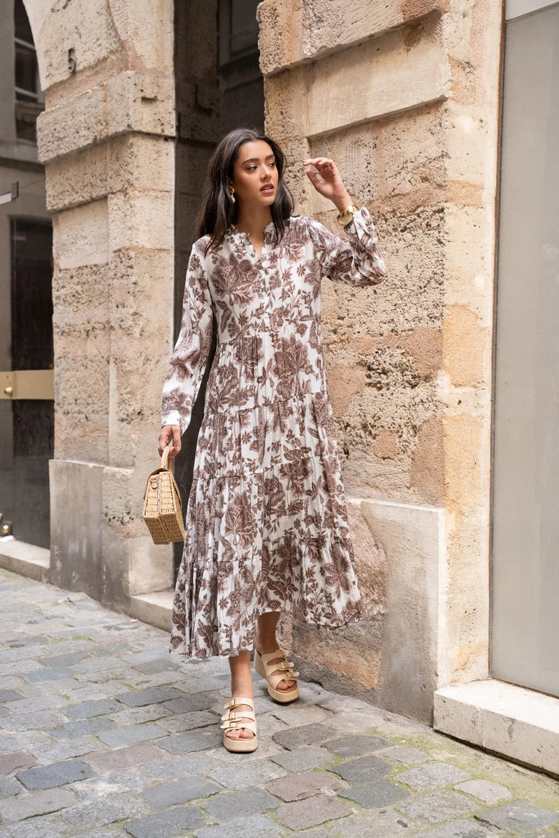 Robe Maxi Femme | Motif Floral & Style Boho Romantique