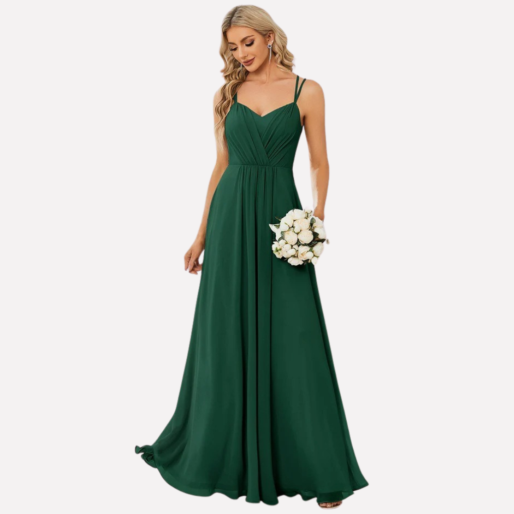 Robe Maxi Femme | Décolleté en Cœur & Fluide Élégante