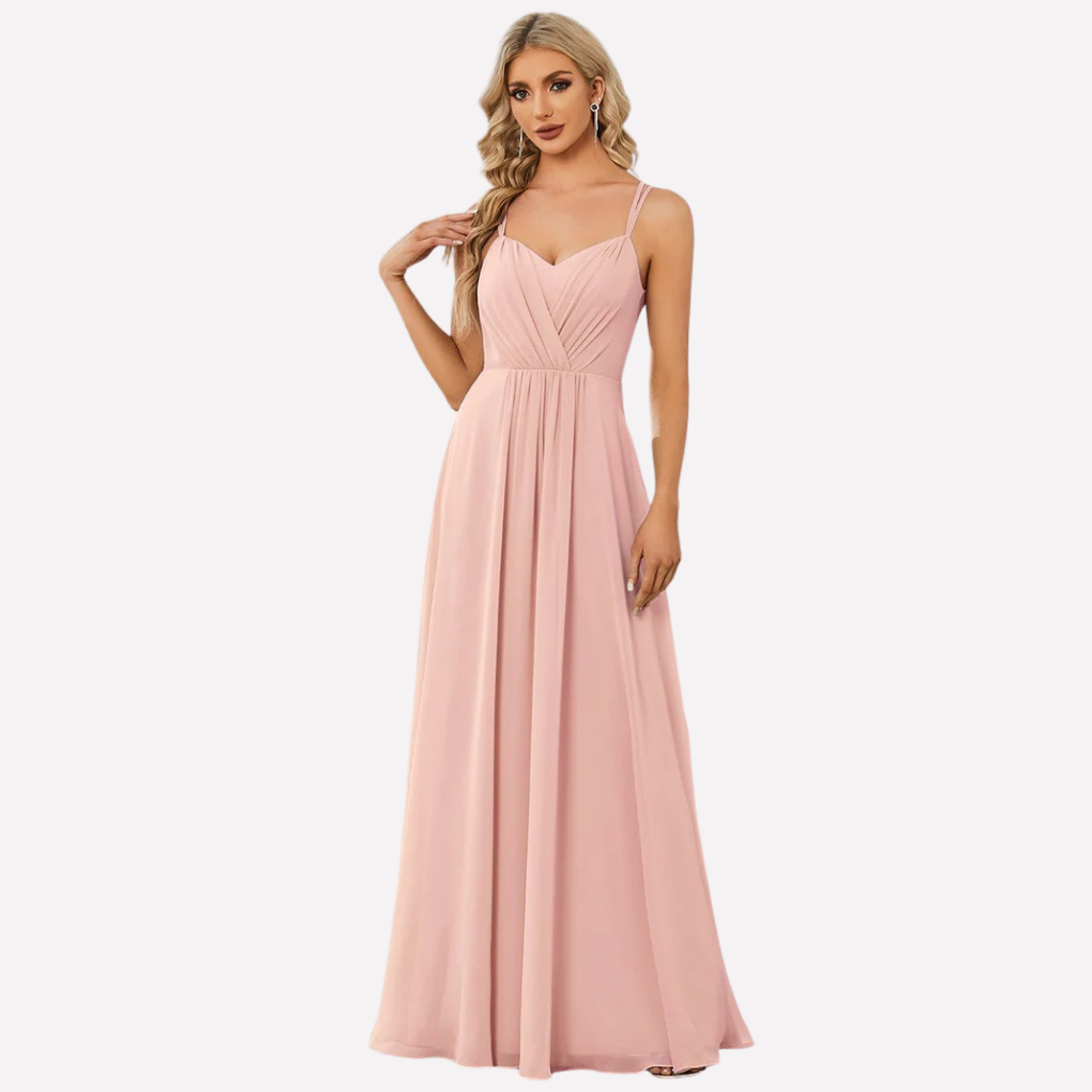 Robe Maxi Femme | Décolleté en Cœur & Fluide Élégante