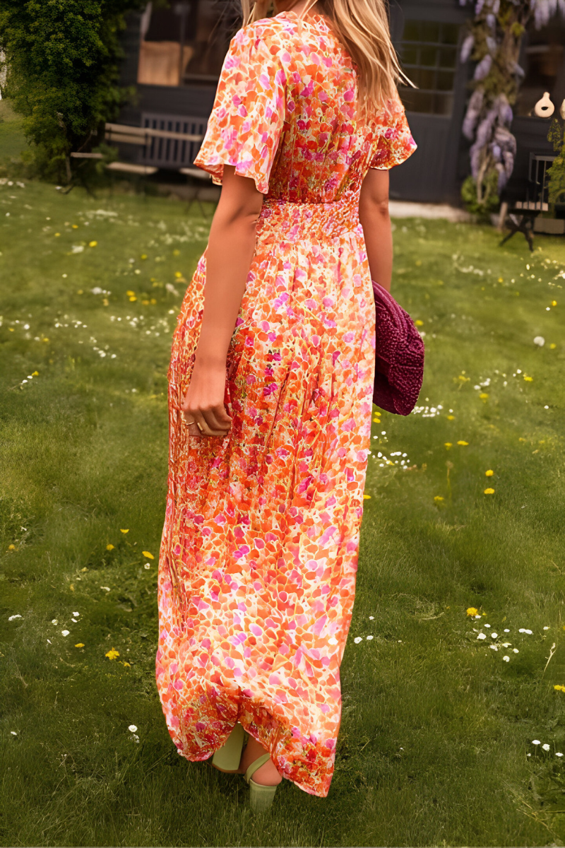 Robe Maxi Femme | Décolleté en V & Coupe Cintrée