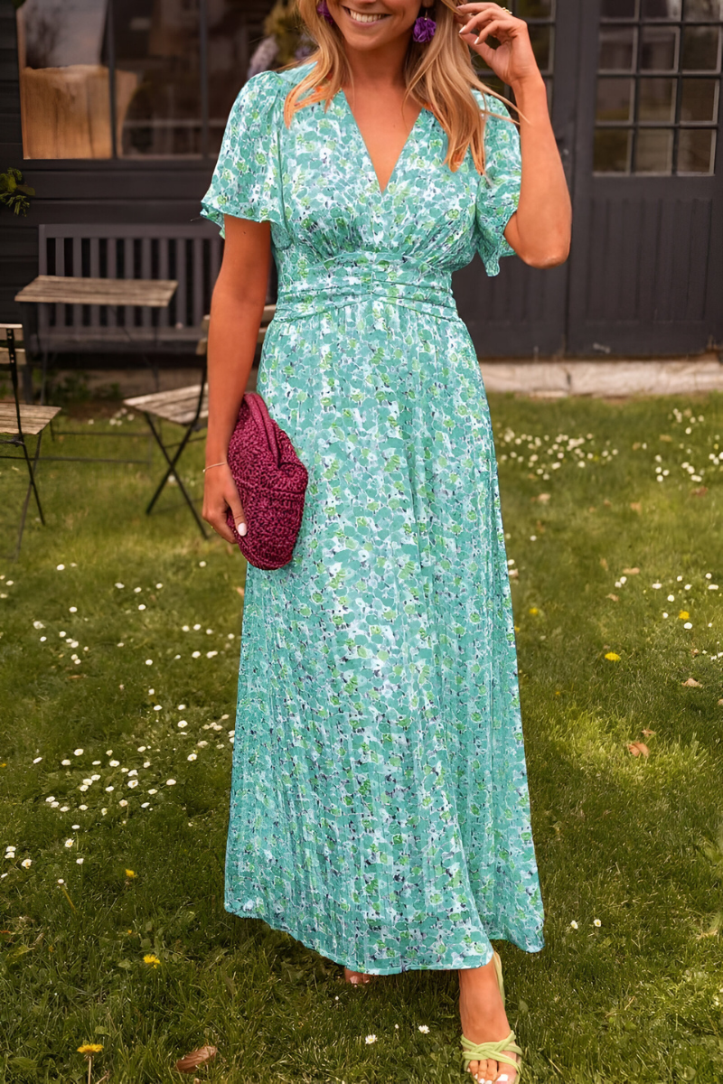 Robe Maxi Femme | Décolleté en V & Coupe Cintrée