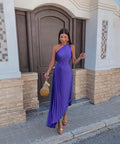Aurelia | Robe Élégante à Épaule Dénudée pour Invités de Mariage