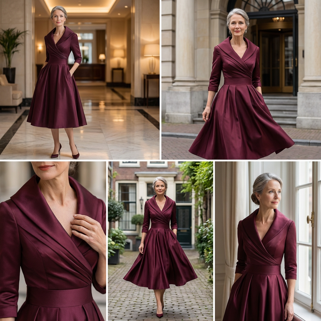 Robe Midi Femme | Élégante & Intemporelle