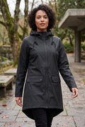 Manteau utilitaire à capuche et fermeture éclair longue
