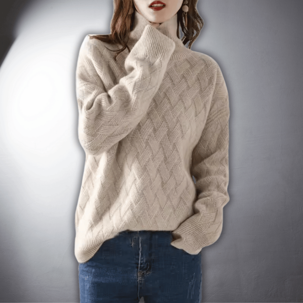 Lena | Pull à col roulé surdimensionné et douillet